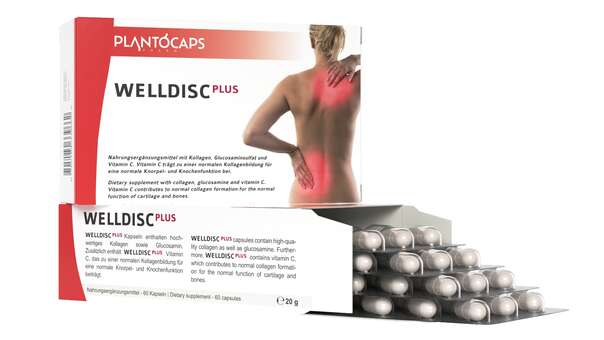 Sie sehen eine Packung plantoCAPS WELLDISC PLUS Kapseln, Produktbild: 03 plantoCAPS WELLDISC PLUS Kapseln, A-Nr.: 4339712 - 03