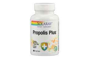 Sie sehen eine Packung Supplementa Propolis Plus Kapseln, Produktbild: 01 Supplementa Propolis Plus Kapseln, A-Nr.: 5574444 - 01