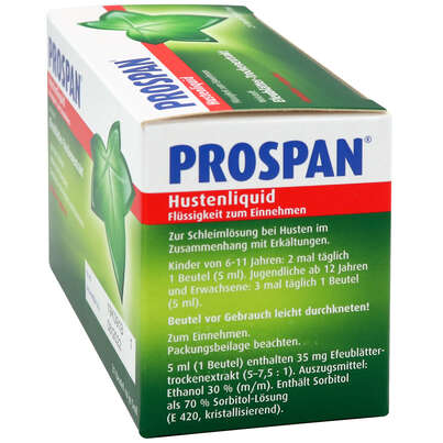 Prospan® Hustenliquid, im Portionsbeutel, A-Nr.: 3521509 - 02