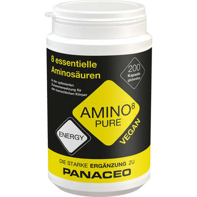 Sie sehen eine Packung PANACEO ENERGY AMINO8, Produktbild: 01 PANACEO ENERGY AMINO8, A-Nr.: 5183643 - 01