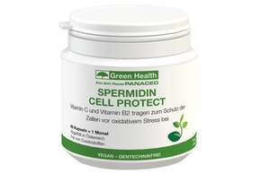Sie sehen eine Packung Green Health SPERMIDIN CELL PROTECT, Produktbild: 01 Green Health SPERMIDIN CELL PROTECT, A-Nr.: 5824088 - 01