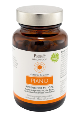 Sie sehen eine Packung Piano - Pinienrinde mit OPC Kapseln, Produktbild: 02 Piano - Pinienrinde mit OPC Kapseln, A-Nr.: 4488613 - 02