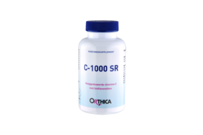 Sie sehen eine Packung C-1000 SR 1000 mg Tabletten Orthica, Produktbild: 01 C-1000 SR 1000 mg Tabletten Orthica, A-Nr.: 5598108 - 01