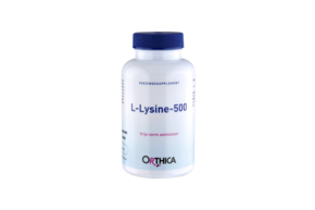 Sie sehen eine Packung L-Lysine 500 Kapseln Orthica, Produktbild: 01 L-Lysine 500 Kapseln Orthica, A-Nr.: 5598338 - 01