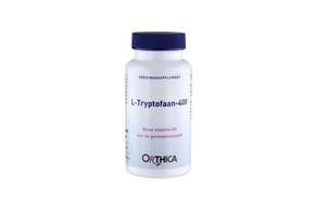 Sie sehen eine Packung L-Tryptophan 400 Orthica Kapseln, Produktbild: 01 L-Tryptophan 400 Orthica Kapseln, A-Nr.: 5395865 - 01