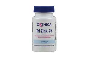 Sie sehen eine Packung Tri Zink-25 Kapseln Orthica, Produktbild: 01 Tri Zink-25 Kapseln Orthica, A-Nr.: 5395948 - 01