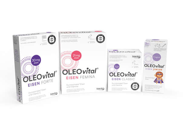 Sie sehen eine Packung OLEOvital® Eisen Classic, Produktbild: 03 OLEOvital® Eisen Classic, A-Nr.: 4540236 - 03