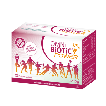 Sie sehen eine Packung OMNi-BiOTiC® Power, 28 Sachets a 4g, Produktbild: 01 OMNi-BiOTiC® Power, 28 Sachets a 4g, A-Nr.: 4023819 - 01