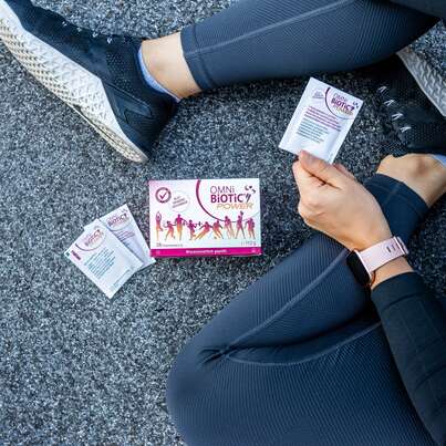 Sie sehen eine Packung OMNi-BiOTiC® Power, 28 Sachets a 4g, Produktbild: 02 OMNi-BiOTiC® Power, 28 Sachets a 4g, A-Nr.: 4023819 - 02