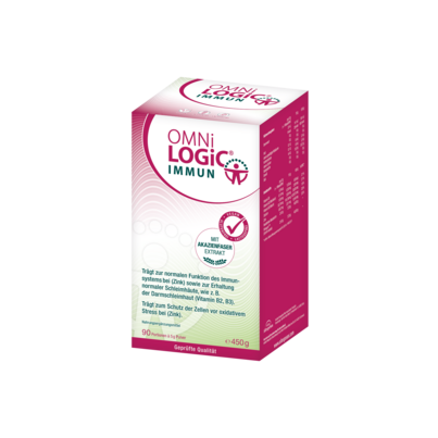 Sie sehen eine Packung OMNi-LOGiC® IMMUN, 450g, Produktbild: 01 OMNi-LOGiC® IMMUN, 450g, A-Nr.: 4311464 - 01