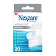 Sie sehen eine Packung Nexcare™ Waterproof Universal Pflaster, assortiert, 20/Packung, Produktbild: 01 Nexcare™ Waterproof Universal Pflaster, assortiert, 20/Packung, A-Nr.: 5680726 - 01
