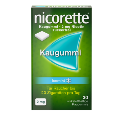 nicorette® Kaugummi icemint 2mg, A-Nr.: 3904222 - 01