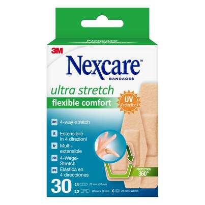 Nexcare™ Ultra Stretch Comfort Flexible Pflaster, assortiert, 30/Packung, A-Nr.: 5379808 - 01