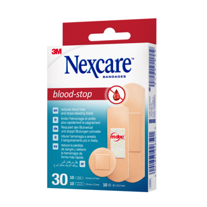 Nexcare™ Blood Stop Blutstillende Pflaster, assortiert, 30/Packung, A-Nr.: 5680637 - 02