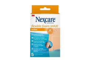 Nexcare™ Flexible Foam MAXI Active Pflaster, 50 mm x 101 mm, 5/Pack, A-Nr.: 4892320 - 01