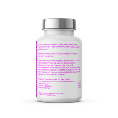 Sie sehen eine Packung Naturvit® Yamswurzel plus Mönchspfeffer, Produktbild: 02 Naturvit® Yamswurzel plus Mönchspfeffer, A-Nr.: 5667329 - 02