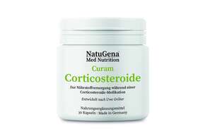 Sie sehen eine Packung CuramCorticosteroide Uwe Gröber Kapseln, Produktbild: 01 CuramCorticosteroide Uwe Gröber Kapseln, A-Nr.: 5583012 - 01