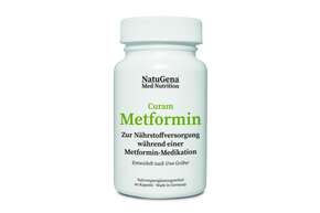 Sie sehen eine Packung CuramMetformin Uwe Gröber Kapseln, Produktbild: 01 CuramMetformin Uwe Gröber Kapseln, A-Nr.: 5583035 - 01