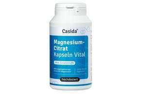 Sie sehen eine Packung Casida Magnesiumcitrat Kapseln Vital, Produktbild: 01 Casida Magnesiumcitrat Kapseln Vital, A-Nr.: 4895732 - 01