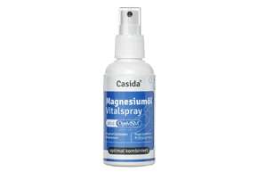 Sie sehen eine Packung Casida Magnesiumöl + MSM Vitalspray, Produktbild: 01 Casida Magnesiumöl + MSM Vitalspray, A-Nr.: 4895726 - 01