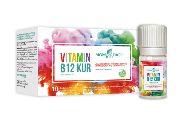 Vitamin B12 Kur, hochdosiert, 10 x 10 Trinkampullen, Waldfruchtgeschmack, A-Nr.: 5795725 - 06