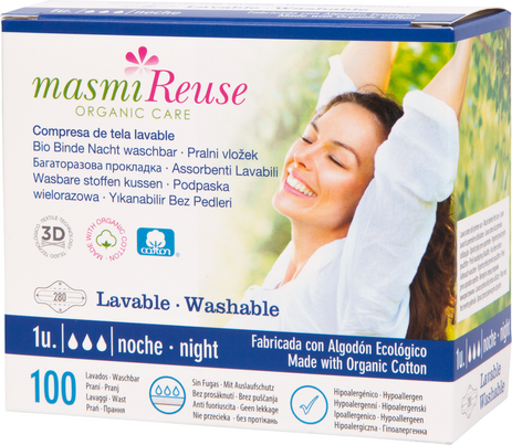 Bio Binde Ultra Nacht Masmi Reuse - Waschbar, A-Nr.: 5588311 - 01