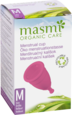 Sie sehen eine Packung Masmi Öko Menstruationstasse Größe M, Produktbild: 01 Masmi Öko Menstruationstasse Größe M, A-Nr.: 4620834 - 01