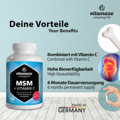 Vitamaze MSM hochdosiert +Vit. C, A-Nr.: 5179311 - 02