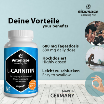 Vitamaze L-Carnitin 340mg vegan, A-Nr.: 5179653 - 02