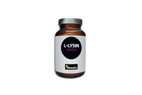 Sie sehen eine Packung Hanoju L-Lysin Kapseln 500mg, Produktbild: 01 Hanoju L-Lysin Kapseln 500mg, A-Nr.: 4255518 - 01