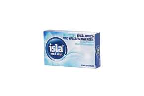 Sie sehen eine Packung isla med akut Halspastillen 20 Stück, Produktbild: 01 isla med akut Halspastillen 20 Stück, A-Nr.: 4266918 - 01
