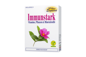 Sie sehen eine Packung Espara Immunstark Kapseln, Produktbild: 01 Espara Immunstark Kapseln, A-Nr.: 4531898 - 01