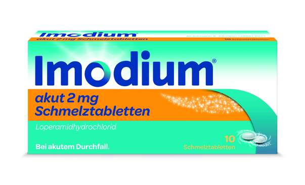 Imodium akut Schmelztabletten 2mg, A-Nr.: 3769221 - 01