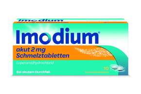 Imodium akut Schmelztabletten 2mg, A-Nr.: 3769221 - 01