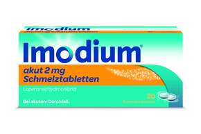 Imodium akut Schmelztabletten 2mg, A-Nr.: 3769238 - 01