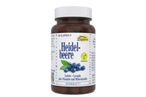 Sie sehen eine Packung Espara Heidelbeere Kapseln, Produktbild: 01 Espara Heidelbeere Kapseln, A-Nr.: 2713655 - 01