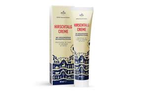 Sie sehen eine Packung Hirschtalg Creme Rösch 60ml, Produktbild: 01 Hirschtalg Creme Rösch 60ml, A-Nr.: 0665834 - 01