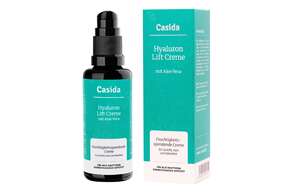 Sie sehen eine Packung Casida Hyaluron Lift Creme mit Aloe Vera, Produktbild: 01 Casida Hyaluron Lift Creme mit Aloe Vera, A-Nr.: 5423202 - 01