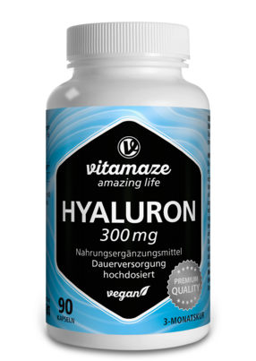 Vitamaze Hyaluronsäure 300mg hochdosiert vegan, A-Nr.: 5179558 - 01