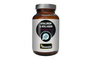 Sie sehen eine Packung Hanoju Hyaluronsäure + Kollagen Kapseln, Produktbild: 01 Hanoju Hyaluronsäure + Kollagen Kapseln, A-Nr.: 4255582 - 01