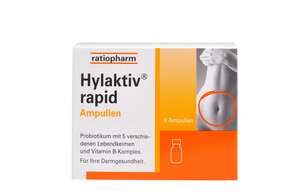 Sie sehen eine Packung Hylaktiv rapid Ampullen, Produktbild: 01 Hylaktiv rapid Ampullen, A-Nr.: 4190026 - 01