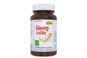 Sie sehen eine Packung Espara Ginseng-Lecithin Kapseln, Produktbild: 01 Espara Ginseng-Lecithin Kapseln, A-Nr.: 2383703 - 01