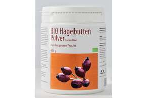 Sie sehen eine Packung Hagebuttenpulver Caesaro-med 400 g, Produktbild: 01 Hagebuttenpulver Caesaro-med 400 g, A-Nr.: 3148306 - 01