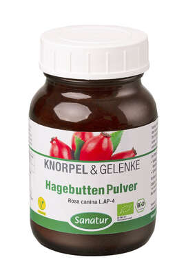 Sie sehen eine Packung Sanatur Hagebutten-Pulver BIO, Produktbild: 01 Sanatur Hagebutten-Pulver BIO, A-Nr.: 4258994 - 01