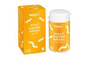 Sie sehen eine Packung BjökoVit Haut Haare Nägel Kapseln vegan, Produktbild: 01 BjökoVit Haut Haare Nägel Kapseln vegan, A-Nr.: 5174561 - 01