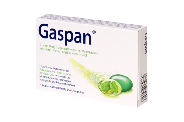 Gaspan® 90 mg/50 mg Weichkapseln, A-Nr.: 4979601 - 02