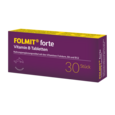 Sie sehen eine Packung FOLMIT® forte mit Folsäure, Vitamin B6 und B12, Produktbild: 01 FOLMIT® forte mit Folsäure, Vitamin B6 und B12, A-Nr.: 4218380 - 01