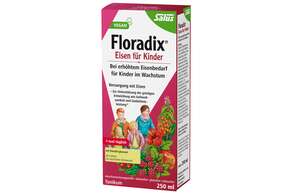 Sie sehen eine Packung Floradix® Eisen für Kinder, Produktbild: 01 Floradix® Eisen für Kinder, A-Nr.: 4392474 - 01