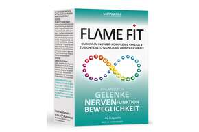 Sie sehen eine Packung FLAME FIT Kapseln METANORM®, Produktbild: 01 FLAME FIT Kapseln METANORM®, A-Nr.: 5686019 - 01