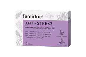 Sie sehen eine Packung femidoc® ANTI-STRESS, Produktbild: 01 femidoc® ANTI-STRESS, A-Nr.: 5082416 - 01